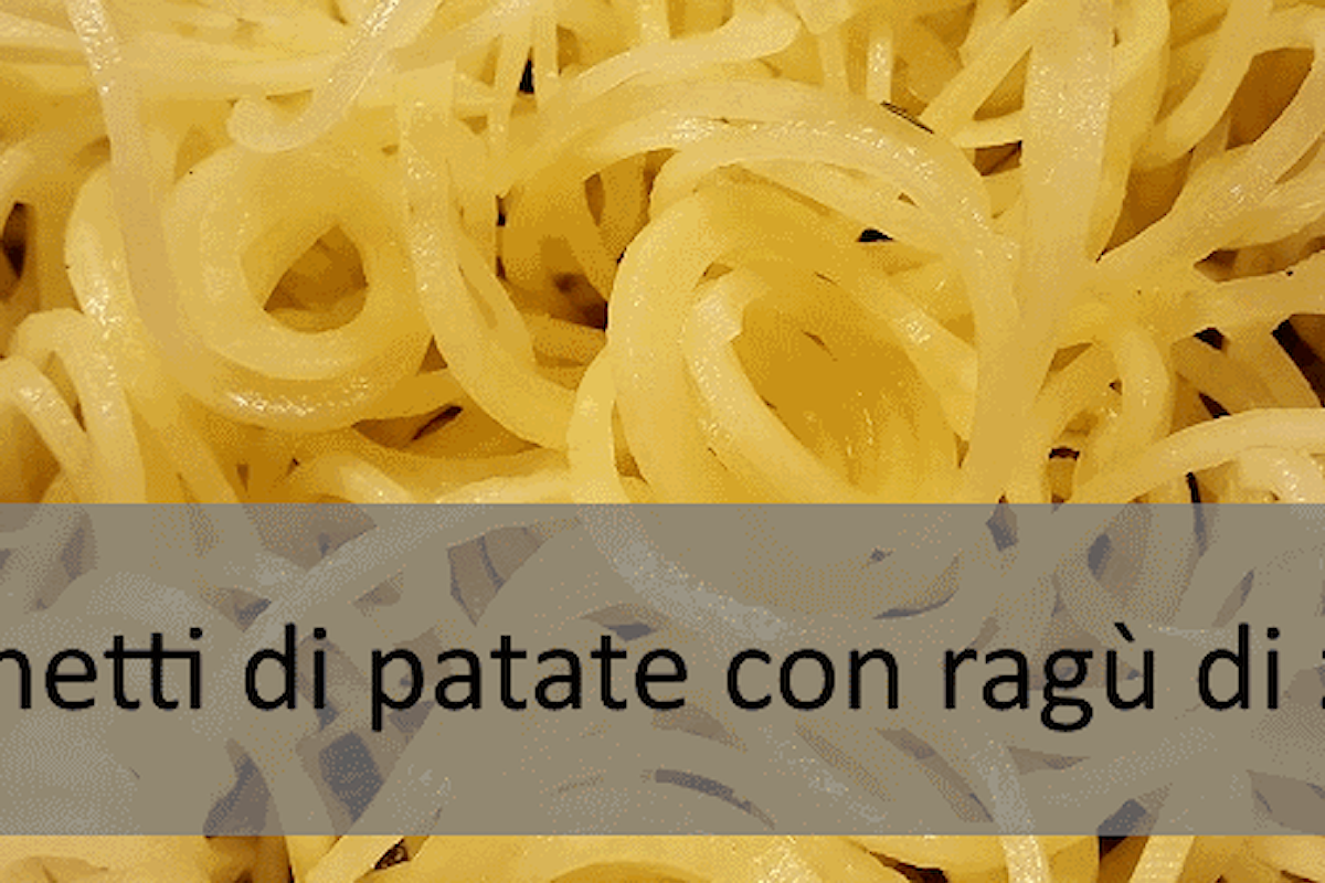 Ricetta senza glutine: Spaghetti di patate con ragù di zucca