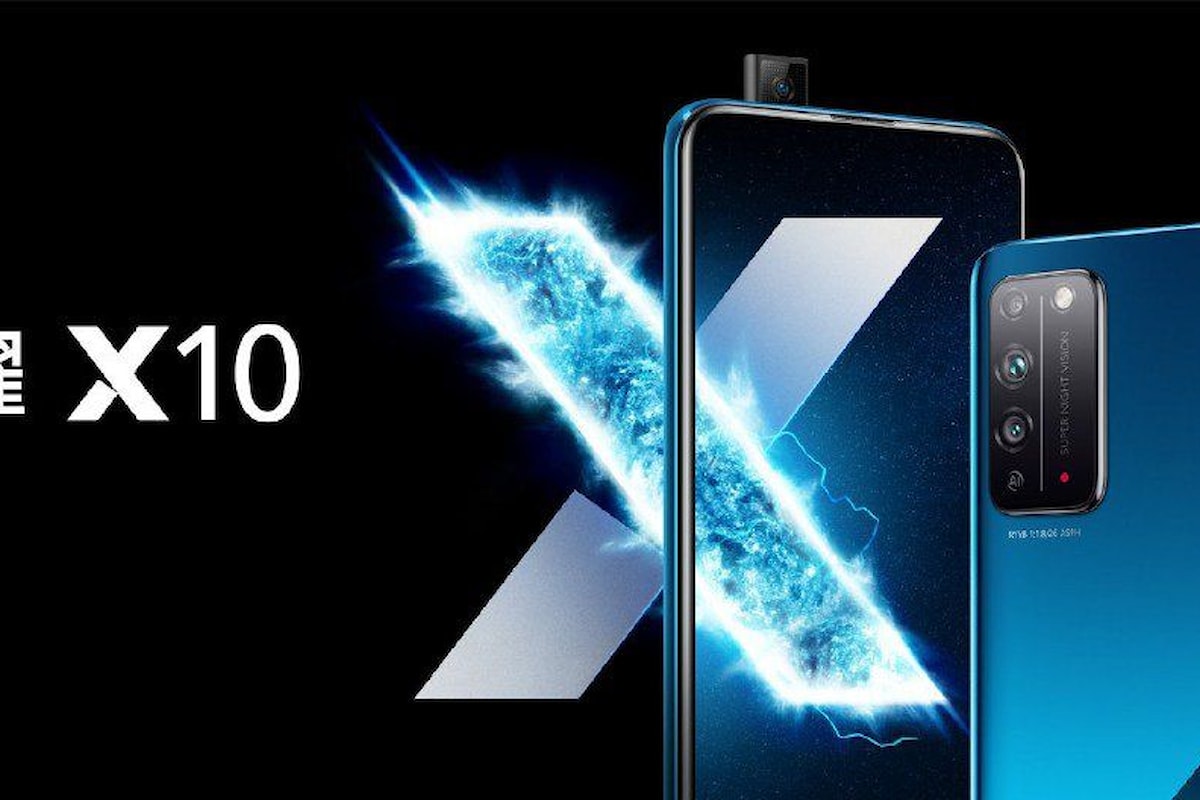 Honor X10 presentato ufficialmente: smartphone di fascia media con 5G, fotocamera pop-up ed ampio display