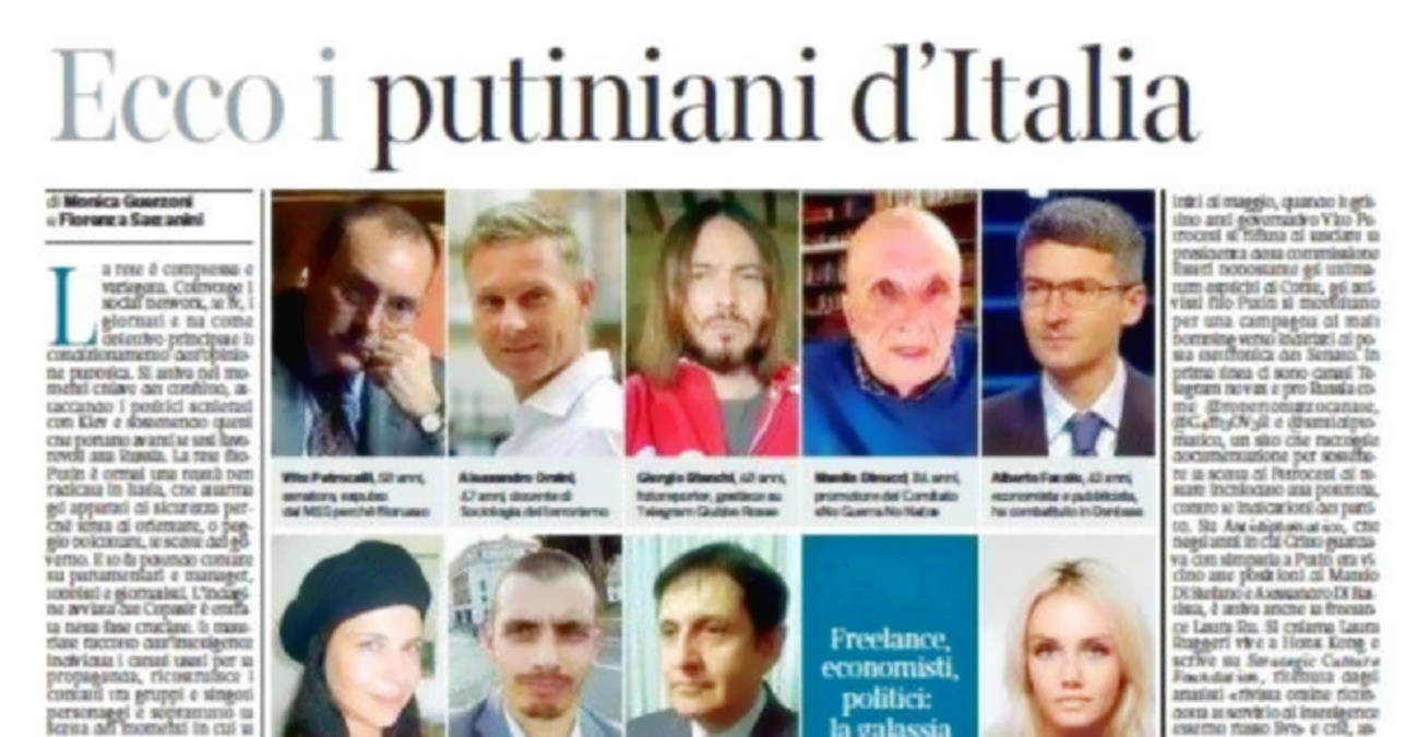 Il Corriere della Sera e l'elenco dei Putiniani