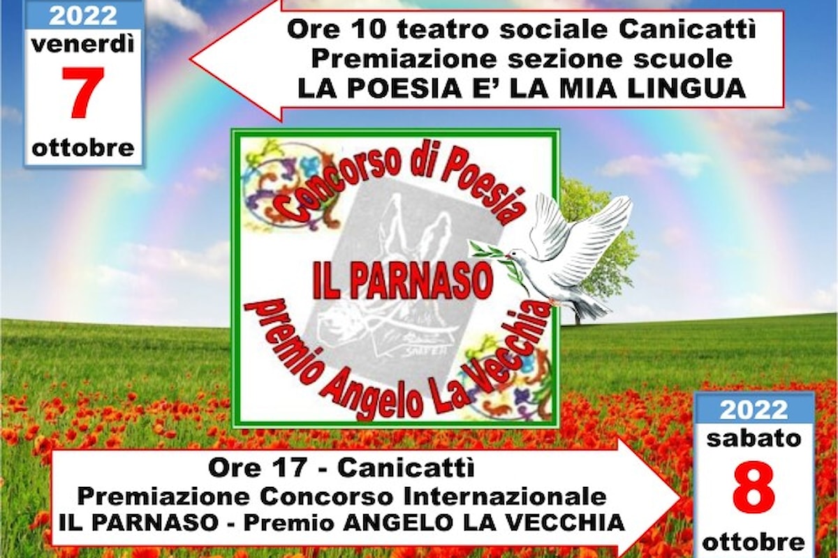 Il Parnaso – Premio Angelo La Vecchia conclude la VII edizione e lancia già la prossima edizione il 7 e 8 ottobre