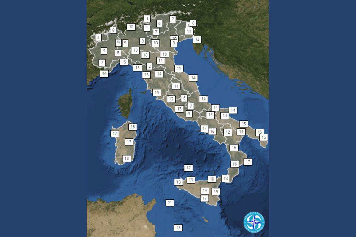 Temperature in aumento anche per capodanno: il 2022 in Italia può essere l'anno più caldo di sempre