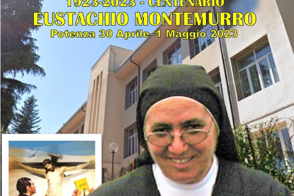 100° PADRE EUSTACHIO MONTEMURRO – A Potenza, con la Madre Generale, Giuseppina Anatrone