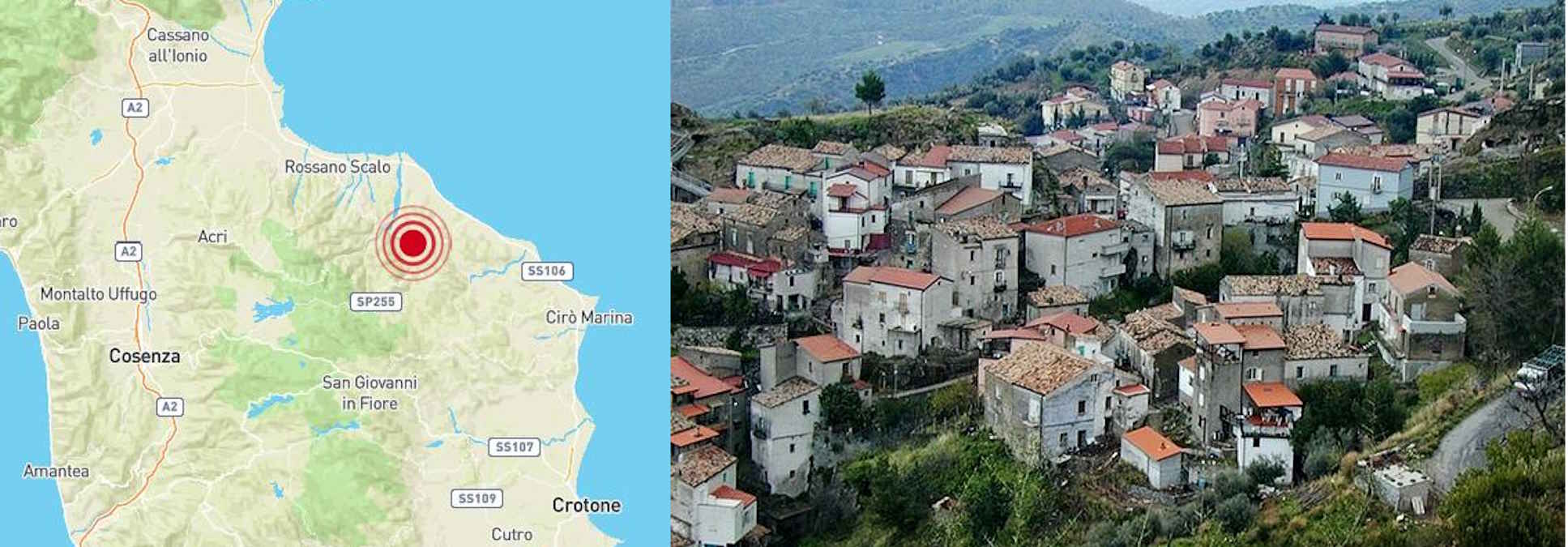 In provincia di Cosenza terremoto di magnitudo 5 alle 21.43 del 1 agosto