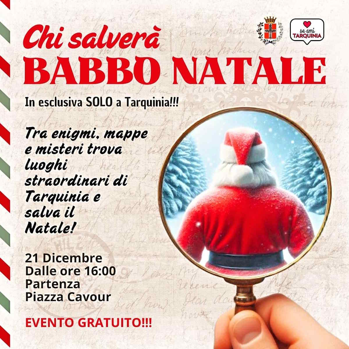 A Tarquinia chi salverà Babbo Natale?