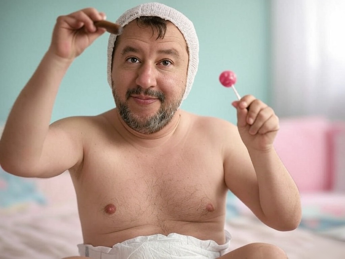 Un bimbominkia, cialtrone ridicolo, che dovrebbe andare a nascondersi: questo è Matteo Salvini per Fratelli d'Italia