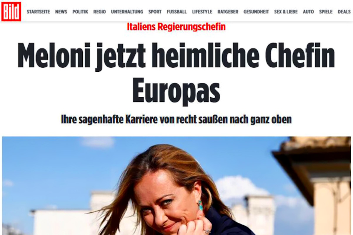 Per la Bild, Meloni è il capo segreto dell'Europa