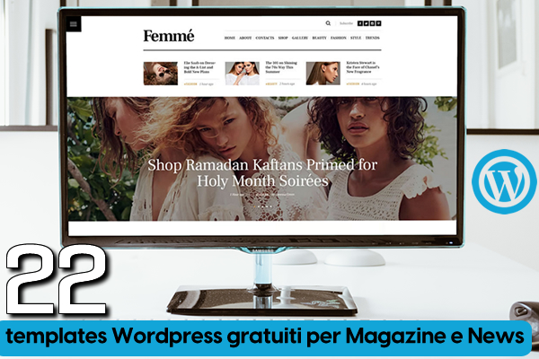 22 templates Wordpress gratuiti per Magazine e News - Web Apps Magazine