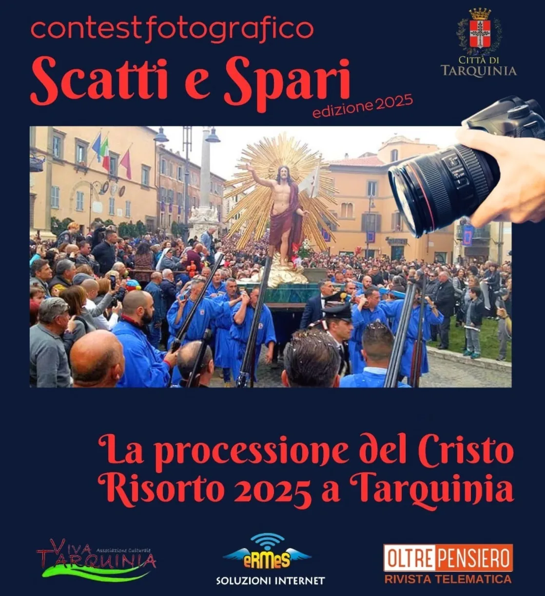 Domenica 11 Maggio la Cerimonia di Premizione del Contest Fotografico “Scatti e Spari” 2025 dedicato alla Processione del Cristo Risorto