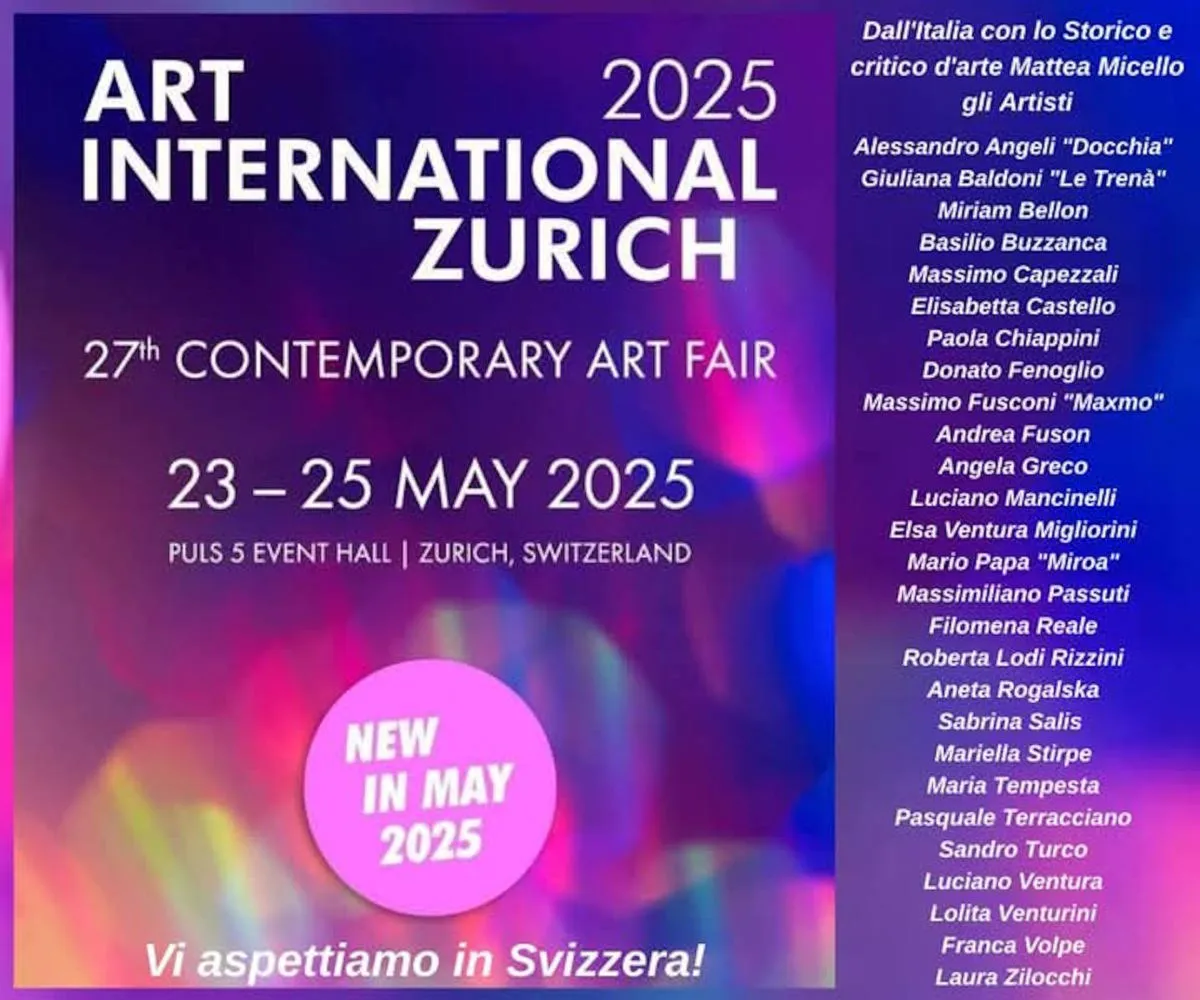 ART ZURICH 2025 Con lo storico e critico dell'arte Mattea Micello l'arte Made in Italy presente!