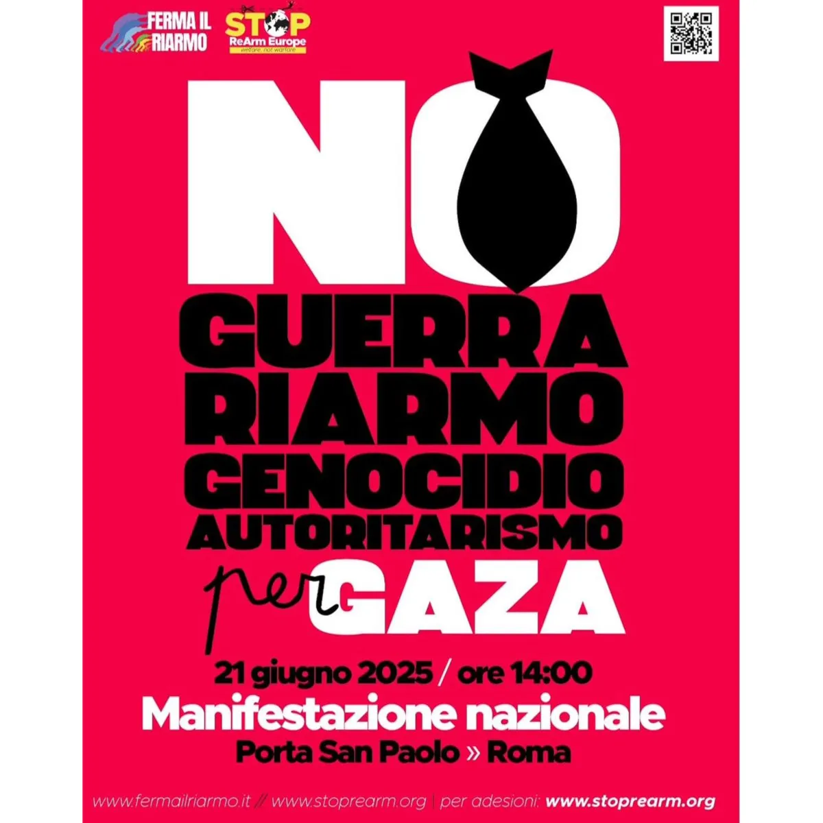 FERMIAMO LA GUERRA – STOP REARM EUROPE