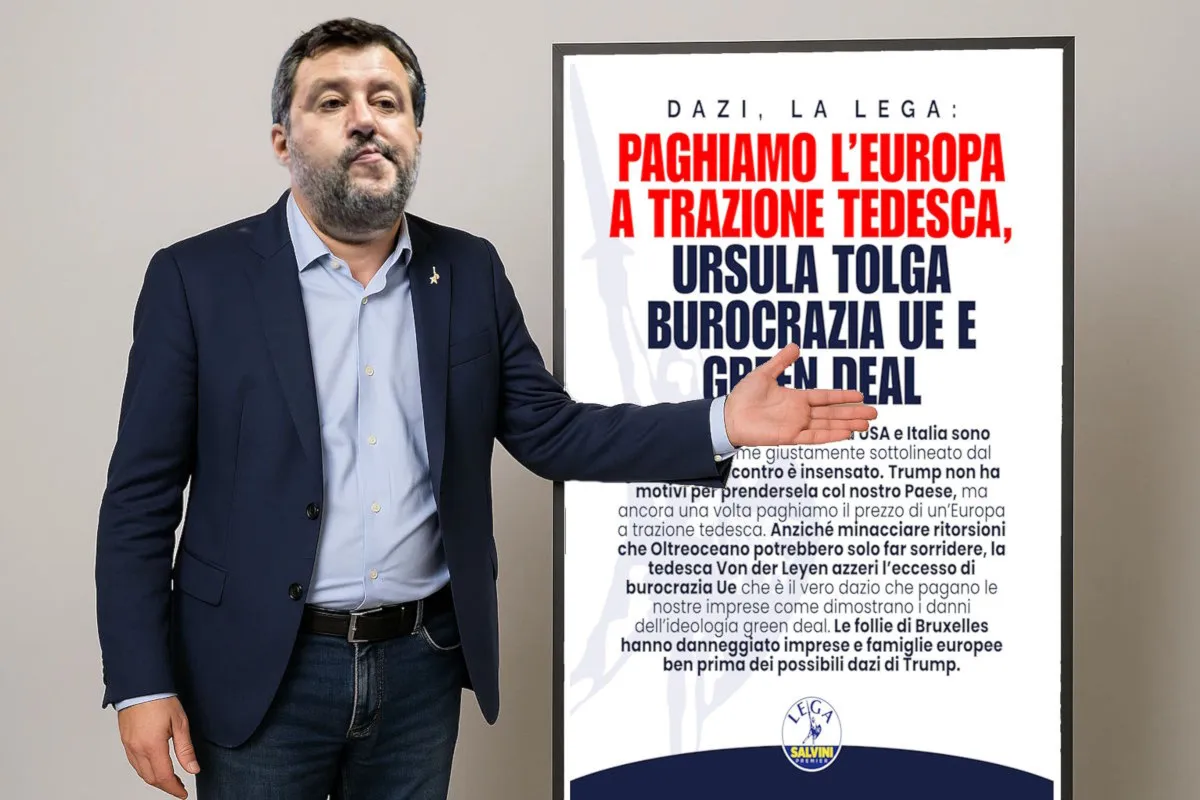 Dazi USA: per la Lega di Salvini è colpa dell'UE, ma non riesce a spiegare il perché... almeno secondo la logica!