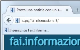 Posta una notizia con un solo click dal browser