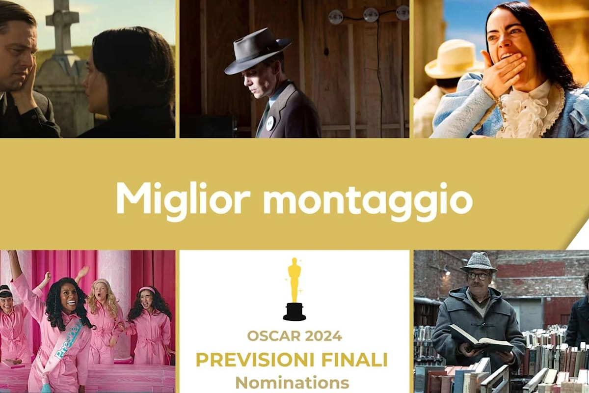 Miglior montaggio Oscar 2024: i film favoriti per la cinquina finale