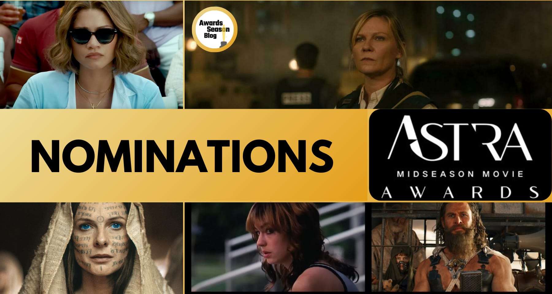 Astra Midseason Movie Awards 2024: Dune: Part Two, Civil War, Challengers, The Fall Guy guidano le nominations