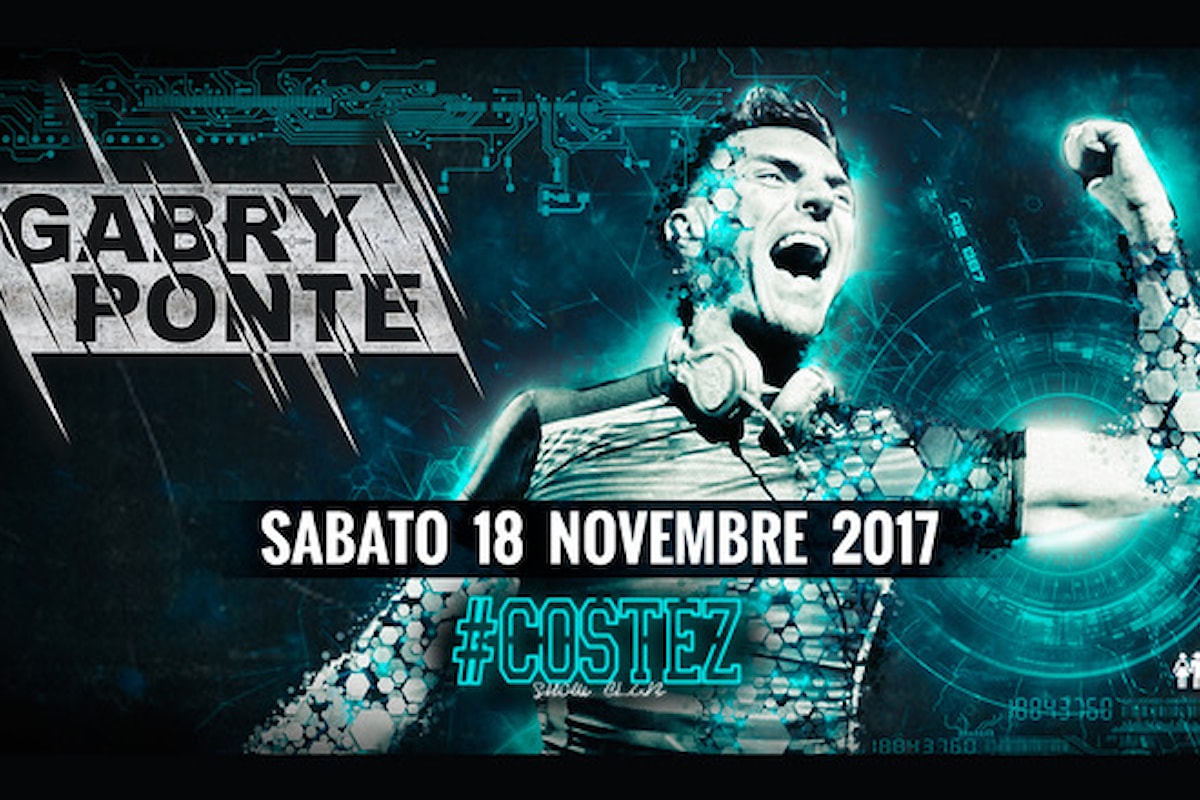 18 novembre, Gabry Ponte al Nikita #Costez Show Club di Telgate (BG)… e gli altri party Costez