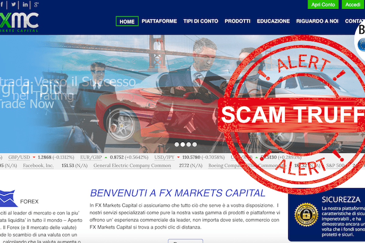 FxMarketsCapital truffa o affidabile? Leggi la verità sconvolgente che abbiamo scoperto dietro a questo broker