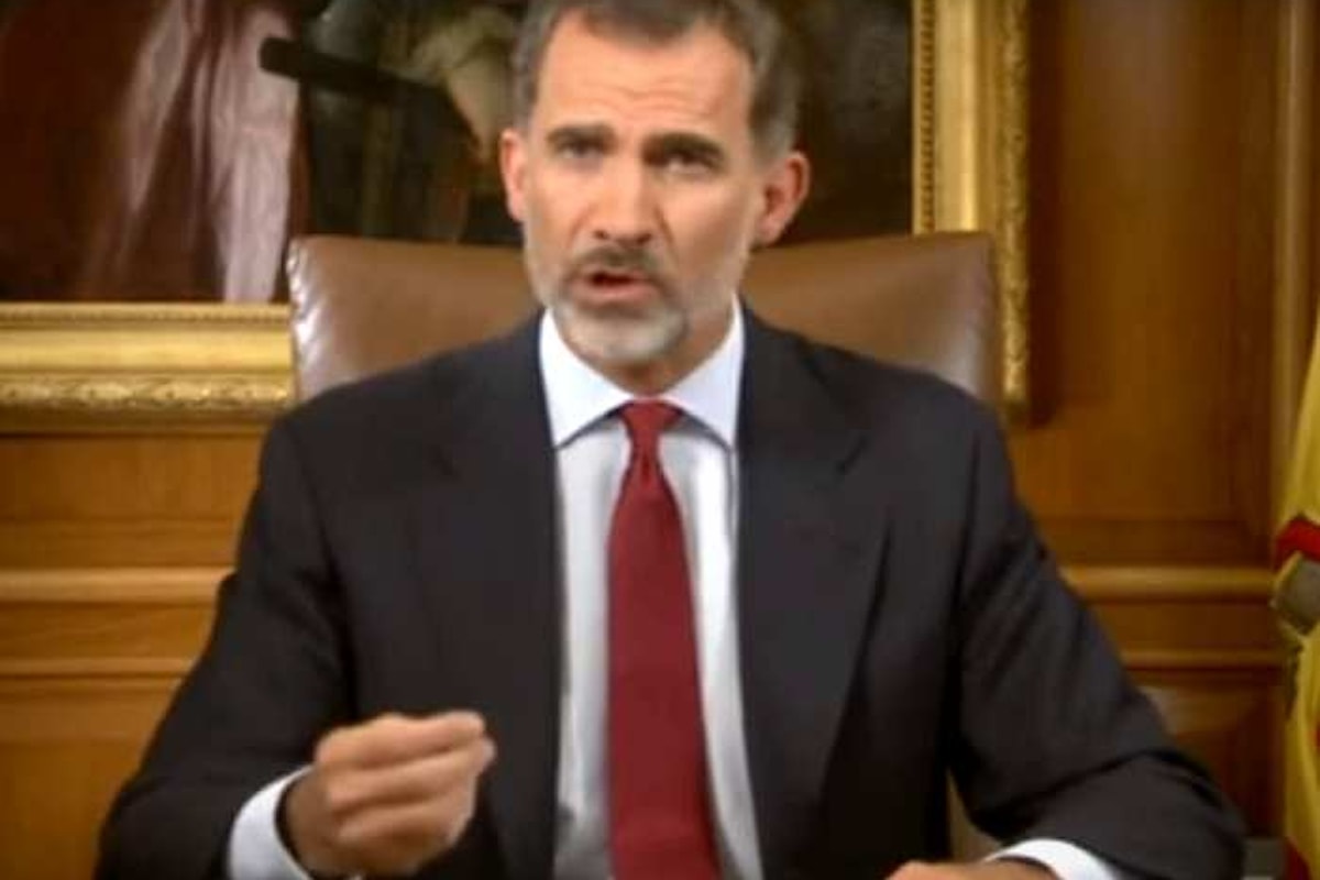 Il re di Spagna accusa la Catalogna di voler rompere l'unità del Paese