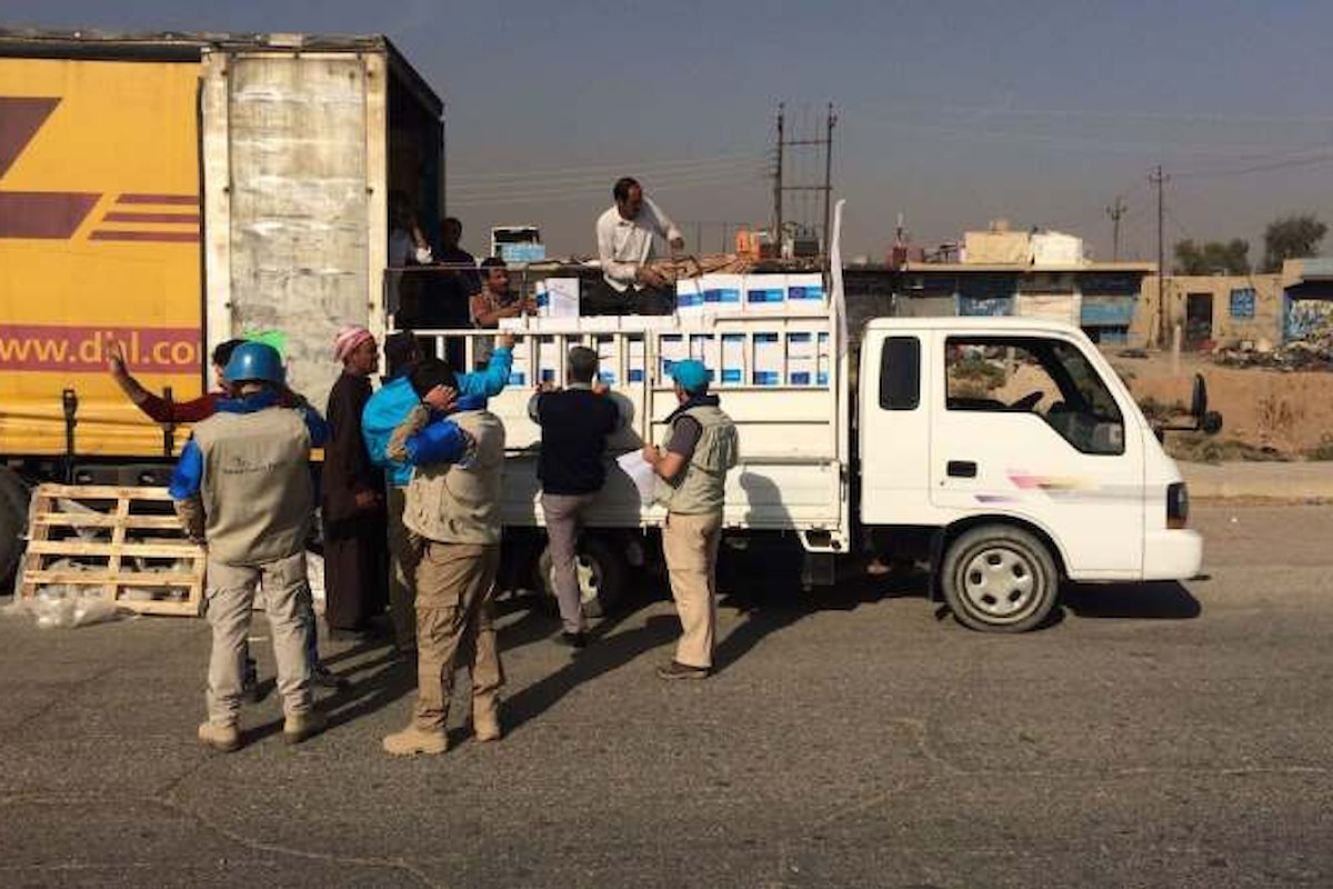 Un convoglio guidato dall'UNICEF è riuscito a raggiungere Mosul portando aiuti a 30.000 persone