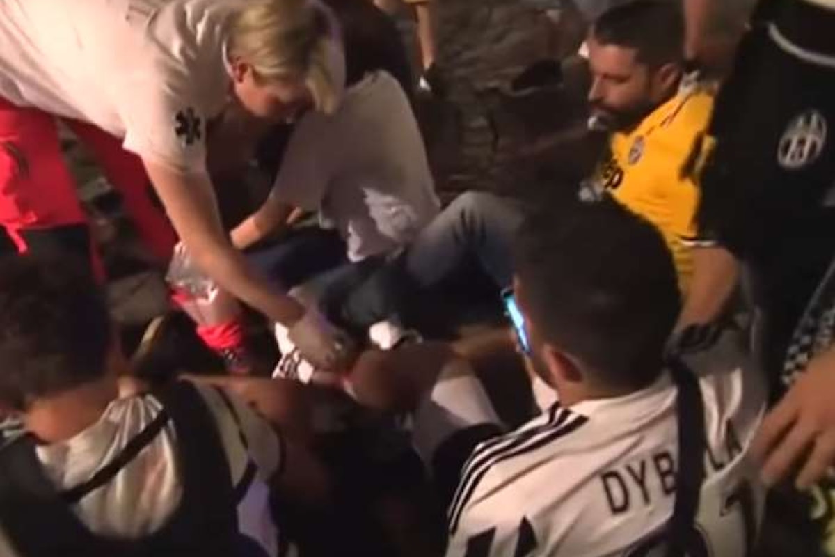 A causa di un petardo oltre 1500 feriti tra i tifosi che in piazza San Carlo assistevano alla finale di Champions League