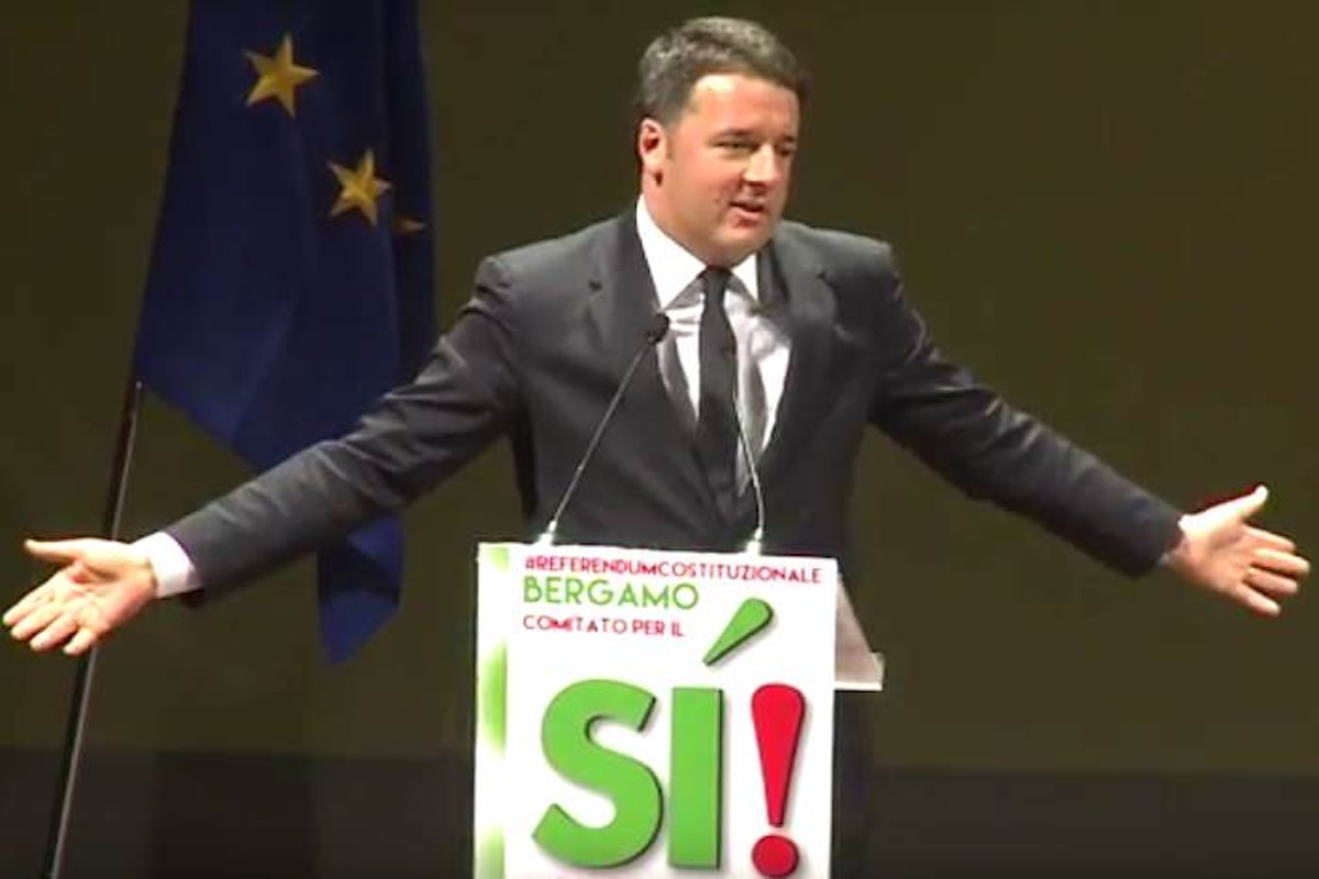 Renzi avvia la campagna per il Sì e parla di inciucio